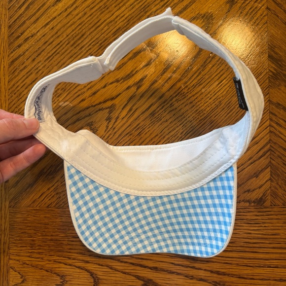 Women’s White Visor with Blue 'Hey Y'all' Embroidery It’s a Girl Thing - Picture 5 of 5
